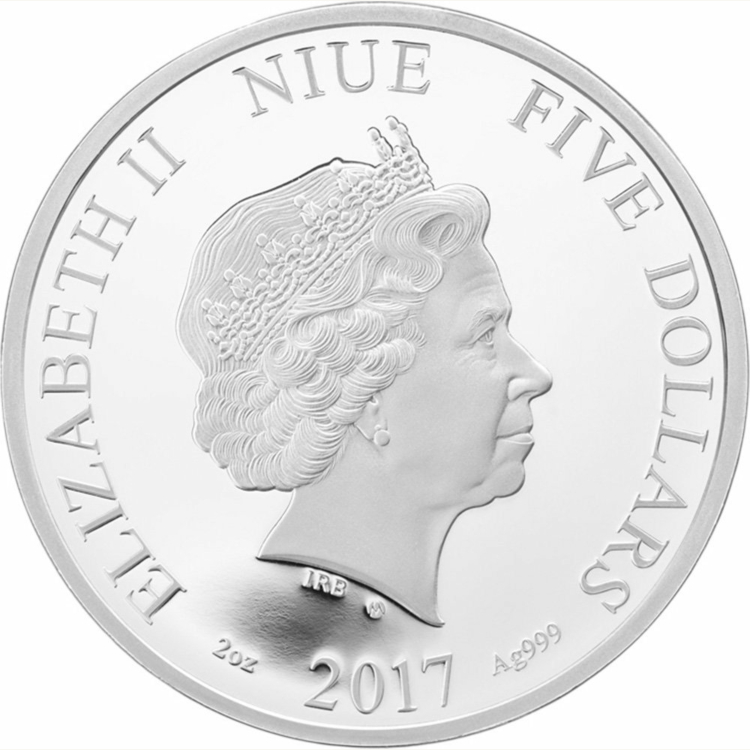 2 Troy ounce zilveren munt Niue Autumn 2017
