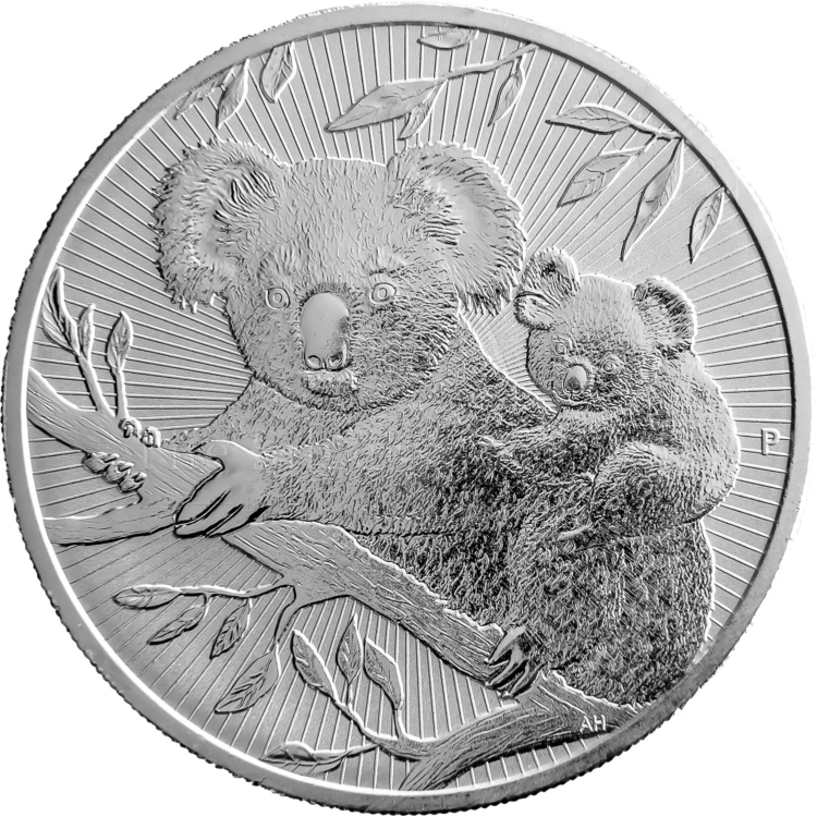 2 Troy ounce zilveren munt Koala Mother and Baby 2018
