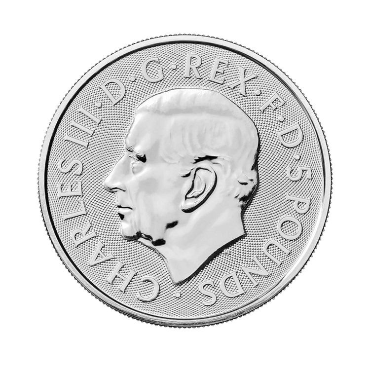 Achterkant 2 troy ounce zilveren munt Tudor Beasts Seymour Unicorn 2024