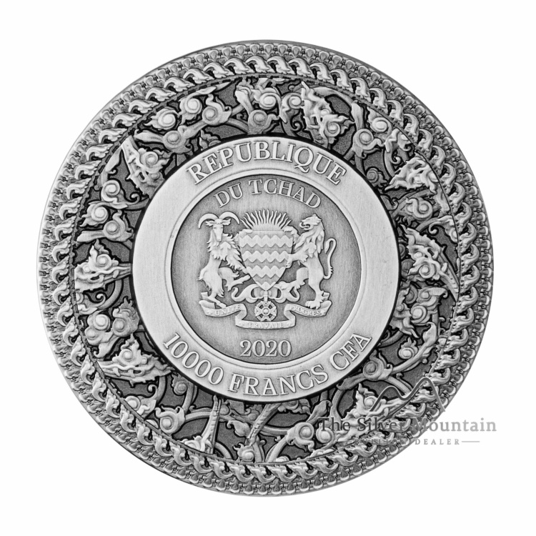 2 troy ounce zilveren munt Tossakan 2020