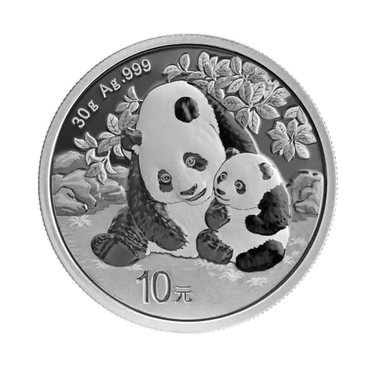 30 gram zilveren Panda 2024 voorkant