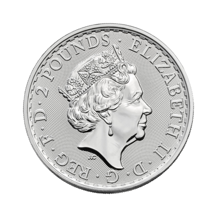 1 troy ounce zilveren munt King Arthur 2023 achterkant