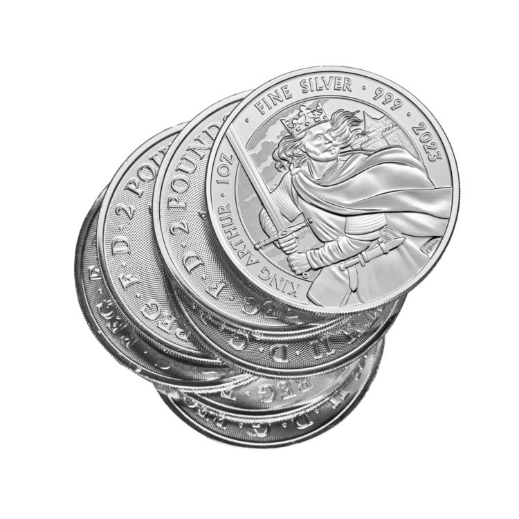 Verzamelen van de 1 troy ounce zilveren munt King Arthur 2023