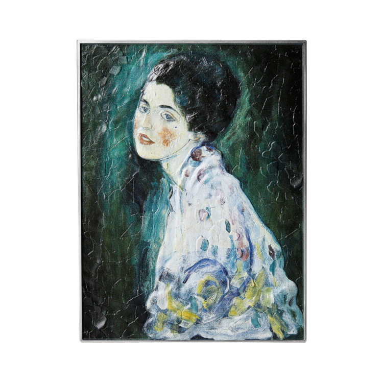 33,5 troy ounce koperen munt Gustav Klimt - Portrait of a Lady voorkant