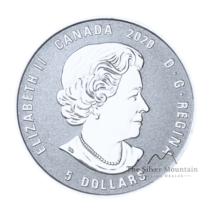 Zilveren munt Juli Birthstone Swarovski 2020