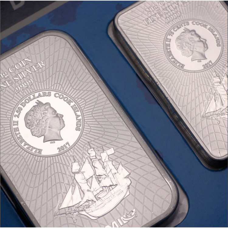 Set zilveren muntbaren Cook Islands 85 gram