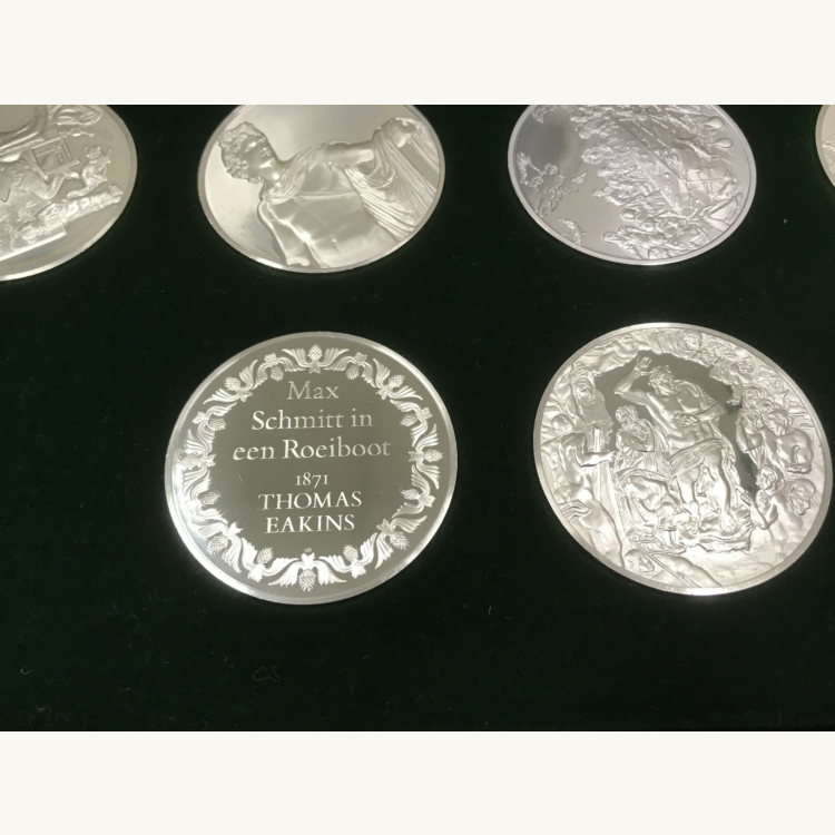 100 Grootste Meesterwerken in Sterling zilver - Franklin mint set