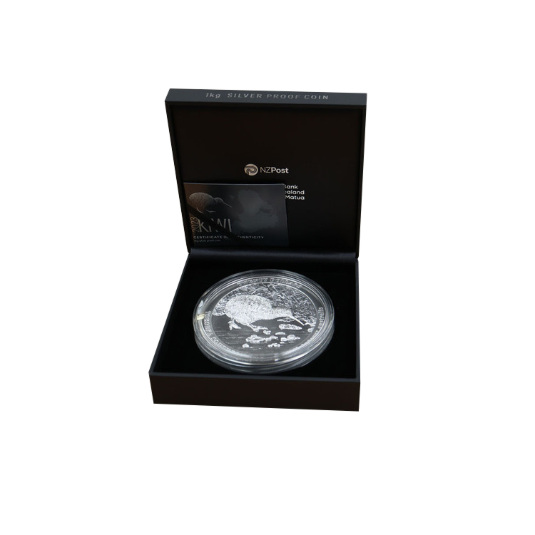 1 kilo zilveren Kiwi munt 2023 proof verpakking