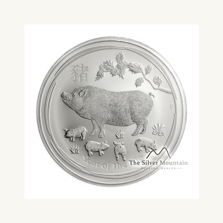 1 Kilogram zilveren munt Lunar 2019