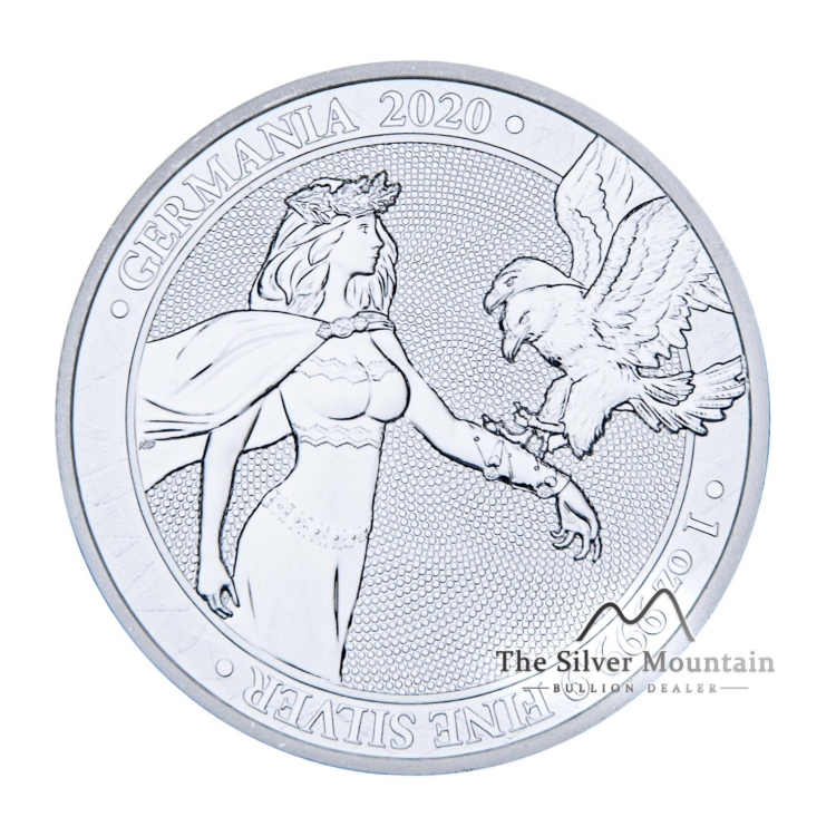 1 Troy ounce zilveren munt Germania 2020