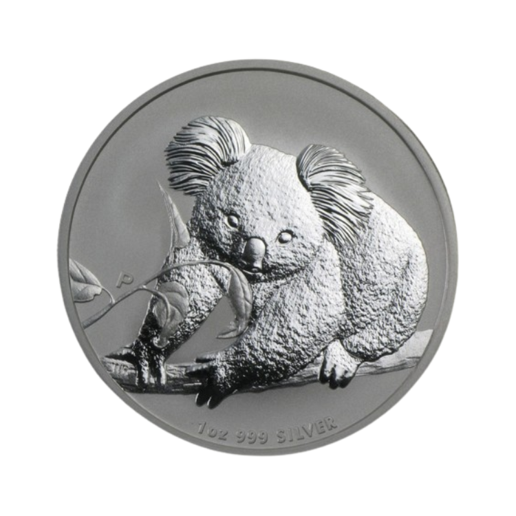 Voorzijde 1 troy ounce zilveren Koala munt 2010
