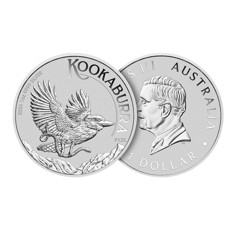 1 troy ounce zilveren Kookaburra munt 2024