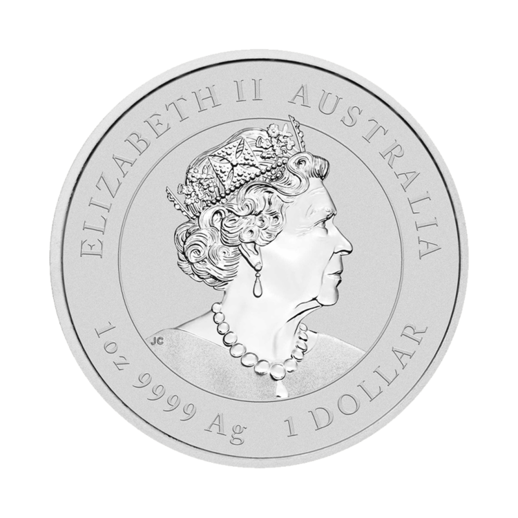 1 troy ounce zilveren munt Lunar 2023 achterkant