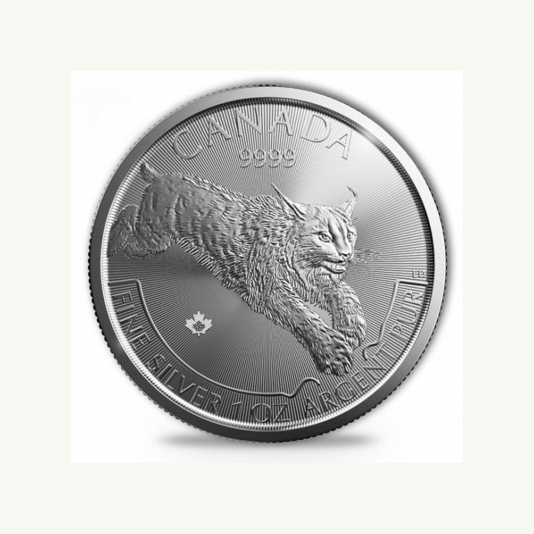 1 Troy ounce zilveren munt Lynx - Predator serie 2017