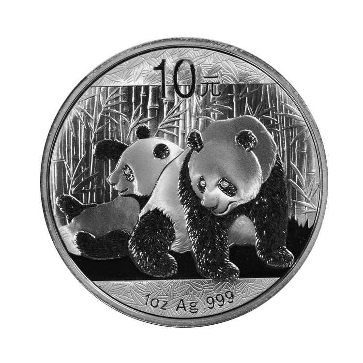 1 troy ounce zilveren Panda munt 2010