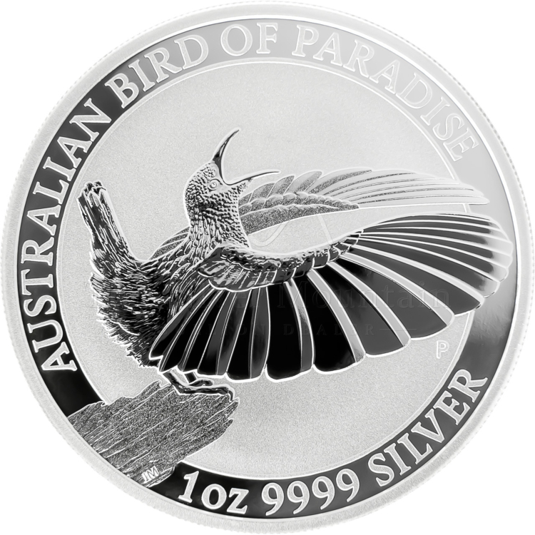 1 Troy ounce zilveren munt Birds of Paradise - Victoria’s Riflebird