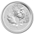 1 kilo zilveren Lunar munt 2017 - jaar van de haan