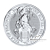 2 Troy ounce zilveren munt Queen Beasts Yale of Beaufort 2019