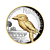 2 troy ounce zilveren munt Kookaburra Verguld hoog reliëf 2022