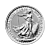 1/4 Troy ounce zilveren munt Britannia 2021