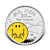 1 troy ounce silver coin Mr. Men little Miss-Mr. Happy 50th Anniversary 2021