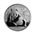 1 troy ounce zilveren munt Panda 2015