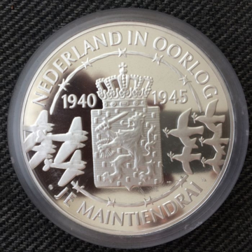 1 Kilogram zilveren munt Nederland in Oorlog .925
