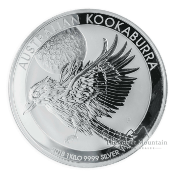 1 kilogram zilveren Kookaburra munt 2018 