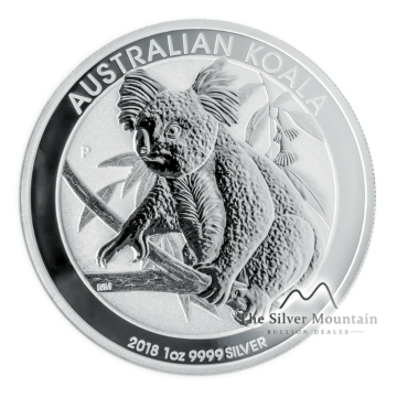 1 troy ounce zilver Koala munt 2018