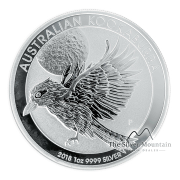 1 troy ounce zilveren munt Kookaburra 2018