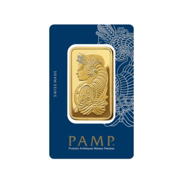 100 grams 99,99 gold bar Pamp Suisse