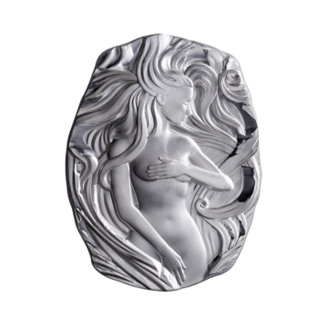 10 troy ounce zilverbaar Art Nouveau Woman