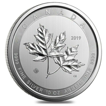 10 Troy ounce zilveren munt Magnificent Maple Leaf 2019 