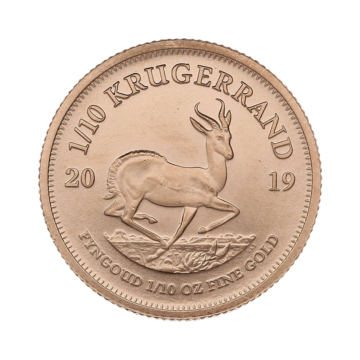 1/10 troy ounce gold Krugerrand coin