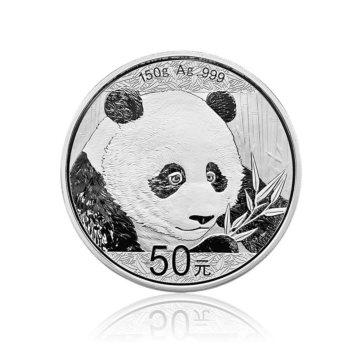 150 Gram zilveren munt Panda 2018