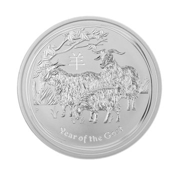 1 kilo silver Lunar coin 2015 - year of the goat - Perth Mint
