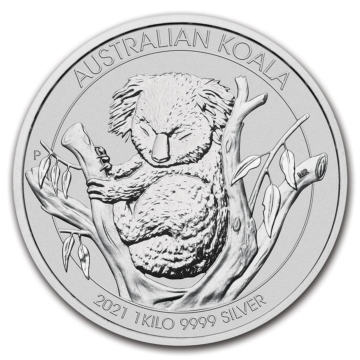 1 Kilogram zilveren munt Koala 2021