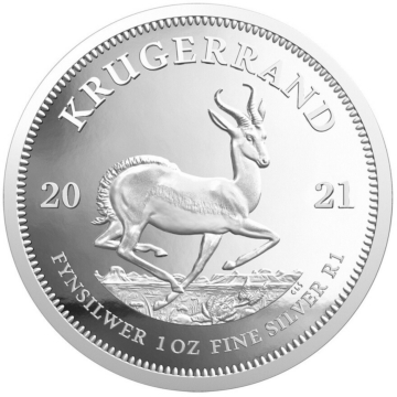 1 Troy ounce zilveren munt Krugerrand 2021 Proof