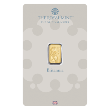 1 gram gold bar Britannia