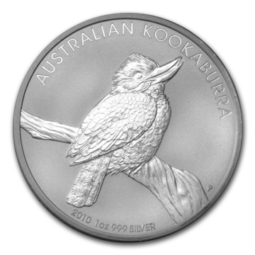 1 Troy ounce silver coin Kookaburra 2010
