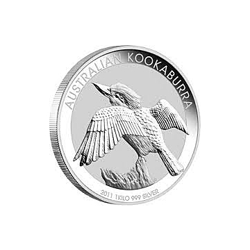 1 Kilo zilver munt Kookaburra 2011