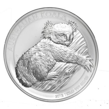 1 Kilo Koala silver coin 2012