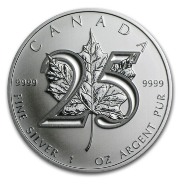 2013 Anniversary Silver Maple Leaf coin