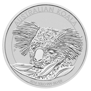 1 Kilo Koala zilver munt 2014