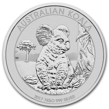 1 Kilogram silver Koala coins 2017