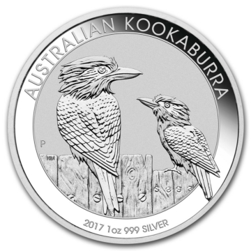 Zilveren Kookaburra munt 1 troy ounce zilver 2017