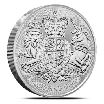 10 troy ounce zilveren munt Royal Arms 2022