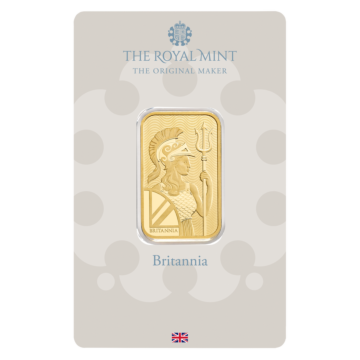 20 gram gold bar Britannia
