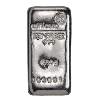 Silver bar 250 grams Umicore