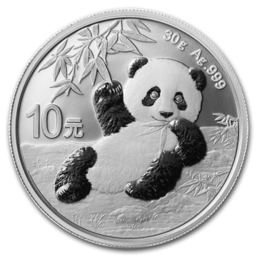 30 Gram zilveren munt Panda 2020